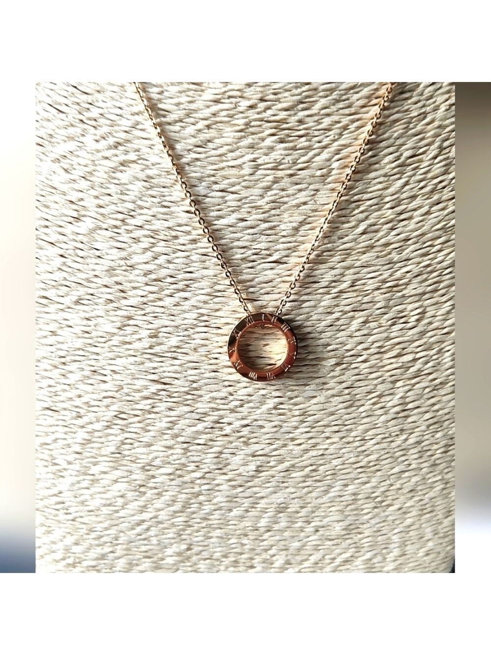 TRÏBE GOLD Colored Stainless Steel Roman Numeral Necklace & Earring Set NWT